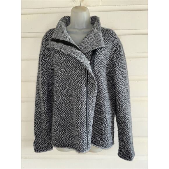 Eileen Fisher Jackets & Blazers - Eileen Fisher Wool/Alpaca Blend Knit Full Zip Jacket Size XL